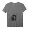 Damen Lustiges Neugieriger Hund Flat Coated Retriever T-Shirt mit V-Ausschnitt – Perfektes Geschenk für Hundeliebhaberinnen