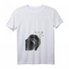 Damen Lustiges Neugieriger Hund Flat Coated Retriever T-Shirt mit V-Ausschnitt – Perfektes Geschenk für Hundeliebhaberinnen