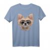 Chihuahua Hund Tragende Swag-Flieger-Sonnenbrille T-Shirt - Lustiges Design für Tierliebhaber und Hunde-Fans