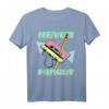 90er Jahre Party Kostüm & 80er Never Forget Retro Kassette T-Shirt – Perfekt für Motto Partys & nostalgische Geschenke