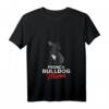 Damen Frenchie Mama T-Shirt mit V-Ausschnitt - Lustiges Bulldoggen Motiv, Perfekt als Geschenk für Hunde- und Bulldoggenliebhaberinnen