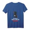 Damen Frenchie Mama T-Shirt mit V-Ausschnitt - Lustiges Bulldoggen Motiv, Perfekt als Geschenk für Hunde- und Bulldoggenliebhaberinnen