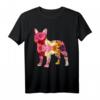 Hundebesitzer Frenchie T-Shirt mit Blumenstil - Buntes Design für Hundeliebhaber, Frenchie-Fans & Hundemamas, Perfekt für Geburtstage & Weihnachten