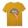 Inked Woman T-Shirt mit Gepard- und Leopardenmuster | Lippen Kussmund Design für starke, tätowierte Frauen – Statement Mode & Geschenk