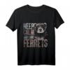 Bleib ruhig und liebe Frettchen T-Shirt - Perfektes Geschenk für Tierliebhaber, Frettchenbesitzer & Tierpfleger zu Weihnachten & Geburtstag