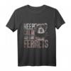 Bleib ruhig und liebe Frettchen T-Shirt - Perfektes Geschenk für Tierliebhaber, Frettchenbesitzer & Tierpfleger zu Weihnachten & Geburtstag