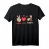 Peace. Love. Ferrets Frettchen Spruch T-Shirt – Perfekt für Frettchenbesitzer & Tierliebhaber