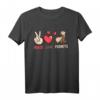 Peace. Love. Ferrets Frettchen Spruch T-Shirt – Perfekt für Frettchenbesitzer & Tierliebhaber