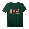 Peace. Love. Ferrets Frettchen Spruch T-Shirt – Perfekt für Frettchenbesitzer & Tierliebhaber