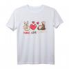 Peace. Love. Ferrets Frettchen Spruch T-Shirt – Perfekt für Frettchenbesitzer & Tierliebhaber