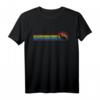 Frettchen Rainbow Chest Lines Vintage Style T-Shirt - Klassisch geschnitten & doppelt genäht