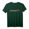 Frettchen Rainbow Chest Lines Vintage Style T-Shirt - Klassisch geschnitten & doppelt genäht