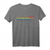 Frettchen Rainbow Chest Lines Vintage Style T-Shirt - Klassisch geschnitten & doppelt genäht