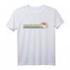 Frettchen Rainbow Chest Lines Vintage Style T-Shirt - Klassisch geschnitten & doppelt genäht
