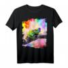 Regenbogen-Frosch-tragende Liebes-Herz-Gläser T-Shirt – Buntes Tiermotiv für Kinder mit Herzdesign