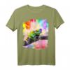 Regenbogen-Frosch-tragende Liebes-Herz-Gläser T-Shirt – Buntes Tiermotiv für Kinder mit Herzdesign