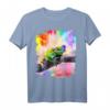 Regenbogen-Frosch-tragende Liebes-Herz-Gläser T-Shirt – Buntes Tiermotiv für Kinder mit Herzdesign