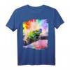 Regenbogen-Frosch-tragende Liebes-Herz-Gläser T-Shirt – Buntes Tiermotiv für Kinder mit Herzdesign