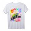 Regenbogen-Frosch-tragende Liebes-Herz-Gläser T-Shirt – Buntes Tiermotiv für Kinder mit Herzdesign