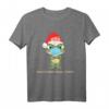 Lustiges Weihnachts-Frosch T-Shirt mit Weihnachtsmütze und Mundschutz – Perfekt für Weihnachten, Silvester & Party für Damen und Herren