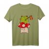 Kawaii Cottagecore Frosch mit Pilz T-Shirt – Ästhetisches Vintage-Design für Tier- und Naturliebhaber, Teen Mädchen, Frauen & Männer