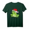 Frosch mit Weihnachtsmütze - Lustiges Weihnachts T-Shirt für Froschliebhaber, Kinder und Reptilienfans zu Weihnachten