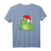 Frosch mit Weihnachtsmütze - Lustiges Weihnachts T-Shirt für Froschliebhaber, Kinder und Reptilienfans zu Weihnachten