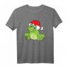 Frosch mit Weihnachtsmütze - Lustiges Weihnachts T-Shirt für Froschliebhaber, Kinder und Reptilienfans zu Weihnachten
