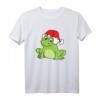 Frosch mit Weihnachtsmütze - Lustiges Weihnachts T-Shirt für Froschliebhaber, Kinder und Reptilienfans zu Weihnachten