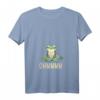 Lustiges Damen Yoga T-Shirt mit Frosch und V-Ausschnitt – Humorvolles Entspannungs- und Meditationsshirt für Yoga-Fans