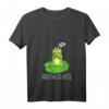 Damen Nö Einfach Nö Geschenk - Lustiges Frosch T-Shirt mit V-Ausschnitt, Perfekt für Geburtstag, Weihnachten und humorvolle Statements