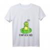 Damen Nö Einfach Nö Geschenk - Lustiges Frosch T-Shirt mit V-Ausschnitt, Perfekt für Geburtstag, Weihnachten und humorvolle Statements