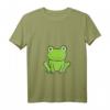 Damen Lustiges Frosch T-Shirt mit V-Ausschnitt – Cooles Frosch Motiv für Kinder und Erwachsene, Froschliebhaber Geschenkidee