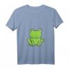 Damen Lustiges Frosch T-Shirt mit V-Ausschnitt – Cooles Frosch Motiv für Kinder und Erwachsene, Froschliebhaber Geschenkidee