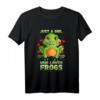 Süßes Frosch T-Shirt für Mädchen und Damen - Lustiges Tiermotiv, Geschenkidee für Tierliebhaberinnen