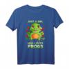 Süßes Frosch T-Shirt für Mädchen und Damen - Lustiges Tiermotiv, Geschenkidee für Tierliebhaberinnen