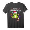 Lustiges Weihnachts Frosch T-Shirt mit Mütze – Perfekt für Weihnachtsfeier, Weihnachtsmarkt & als Geschenk für Kinder und Froschliebhaber