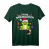 Lustiges Weihnachts Frosch T-Shirt mit Mütze – Perfekt für Weihnachtsfeier, Weihnachtsmarkt & als Geschenk für Kinder und Froschliebhaber