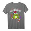 Lustiges Weihnachts Frosch T-Shirt mit Mütze – Perfekt für Weihnachtsfeier, Weihnachtsmarkt & als Geschenk für Kinder und Froschliebhaber