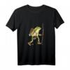 Wanderfrosch Cottagecore Naturliebhaber T-Shirt mit Frosch Motiv - Klassisch geschnitten, doppelt genähter Saum