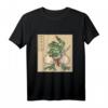 Samurai Frosch T-Shirt - Lustiges Tiermotiv, klassisch geschnitten, doppelt genähter Saum