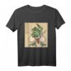 Samurai Frosch T-Shirt - Lustiges Tiermotiv, klassisch geschnitten, doppelt genähter Saum