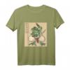 Samurai Frosch T-Shirt - Lustiges Tiermotiv, klassisch geschnitten, doppelt genähter Saum