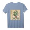 Samurai Frosch T-Shirt - Lustiges Tiermotiv, klassisch geschnitten, doppelt genähter Saum