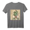 Samurai Frosch T-Shirt - Lustiges Tiermotiv, klassisch geschnitten, doppelt genähter Saum