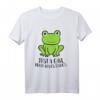 Frosch Mädchen T-Shirt - Nur Ein Mädchen, das Frösche Liebt, perfektes Geschenk für Froschliebhaberinnen und -mütter
