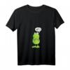 Damen Statement Frosch T-Shirt mit V-Ausschnitt - Lustiges Comic-Design für Kinder, Jugendliche & Erwachsene, ideales Geschenk zu Weihnachten & Geburtstag