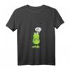 Damen Statement Frosch T-Shirt mit V-Ausschnitt - Lustiges Comic-Design für Kinder, Jugendliche & Erwachsene, ideales Geschenk zu Weihnachten & Geburtstag