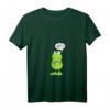 Damen Statement Frosch T-Shirt mit V-Ausschnitt - Lustiges Comic-Design für Kinder, Jugendliche & Erwachsene, ideales Geschenk zu Weihnachten & Geburtstag