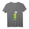 Damen Statement Frosch T-Shirt mit V-Ausschnitt - Lustiges Comic-Design für Kinder, Jugendliche & Erwachsene, ideales Geschenk zu Weihnachten & Geburtstag